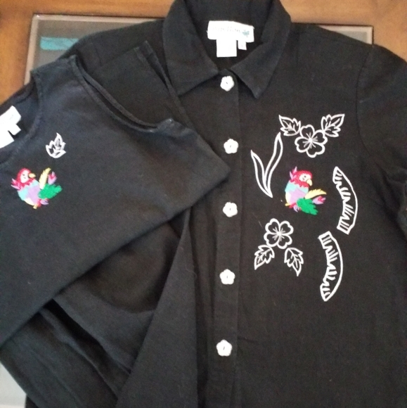 Parrot 3-Pc Capri Set - Picture 3 of 7